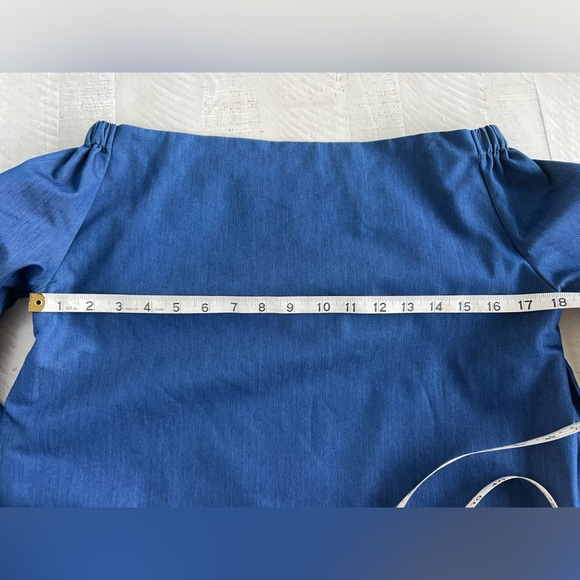 Women’s Garcia renaissance off the shoulder NWT Royal Blue Top Size Large - Picture 8 of 13
